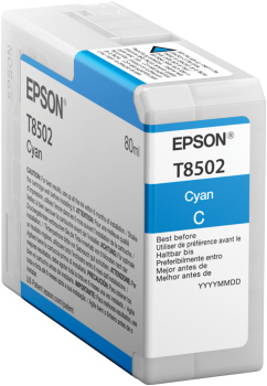 TUSZ ORYGINALNY EPSON T8502 C13T850200 CYAN 80 ML