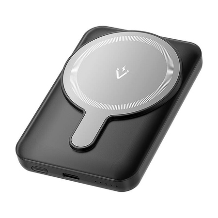POWERBANK MAGNETYCZNY VENTION FHSB0 5000MAH 20 W+ KABEL USB-A DO USB-C (CZARNY)