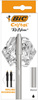 DŁUGOPIS BIC CRISTAL RE'NEW METAL 997201 CZARNY 1.0MM MATOWA SREBRNA OBUDOWA + 2 WKŁADY