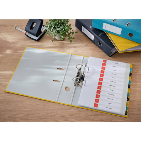 SEGREGATOR A4 LEITZ 180° COSY SOFT TOUCH 80 MM 10610019 CIEPŁY ŻÓŁTY