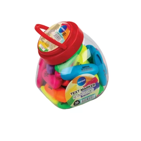 ZAKREŚLACZE 1-5MM CENTRUM MINI NEON 89808 MIX*6 ŚCIĘTA OP. 36SZT