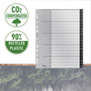 PRZEKŁADKI A-Z A4 LEITZ RECYCLE 12190000 CZARNY PP
