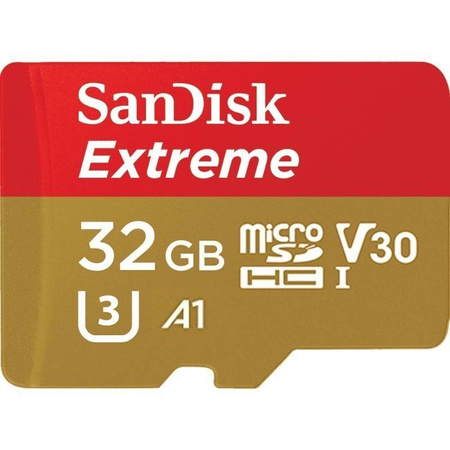SANDISK EXTREME MICROSDHC 32GB 100/60 MB/S A1 V30 GOPRO