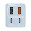 Ładowarka sieciowa Baseus GaN6 Pro, 2xUSB-C + 2xUSB, 65W (niebieska)
