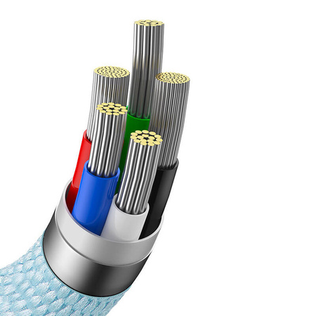 KABEL USB-C DO IP BASEUS CRYSTAL SHINE,  20W, 2M (NIEBIESKI)