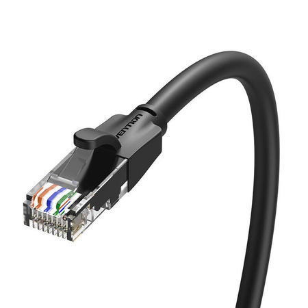 KABEL SIECIOWY UTP CAT6 VENTION IBEBF RJ45 ETHERNET 1000MBPS 1M CZARNY
