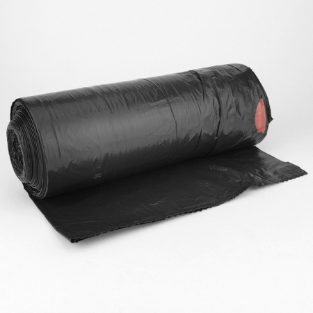 WORKI NA ŚMIECI Z TAŚMĄ LDPE CZARNE 60L 40SZT