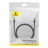 KABEL SIECIOWY W OPLOCIE KAT. 8 BASEUS ETHERNET RJ45, 40GBPS, 1M (CZARNY)