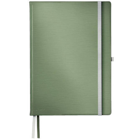 NOTATNIK A4 LEITZ STYLE 44760053 PISTACJOWA ZIELEŃ W KRATKĘ TWARDA OPRAWA 80 KARTEK