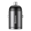 Mini ładowarka samochodowa Baseus Tiny Star, USB, QC 3.0, 30W (szara)