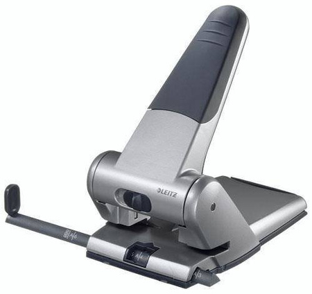Dziurkacz z ogranicznikiem aluminiowy LEITZ 5180 51800084 srebrny 65 kart