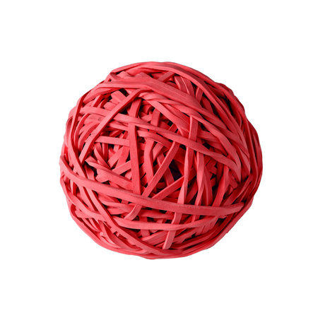 GUMKI RECEPTURKI 80X1,5X3 ŚR.50 D.RECT 100G CZERWONE