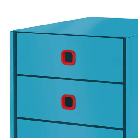 POJEMNIK Z SZUFLADAMI 286X358X282MM LEITZ CLICK & STORE COSY 53680061 MORSKI NIEBIESKI 3 SZUFLADY