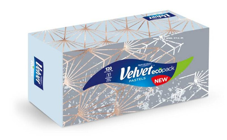 CHUSTECZKI UNIWERSALNE TRZYWARSTWOWE CELULOZOWE VELVET HARMONY BIAŁE 120 LISTKÓW