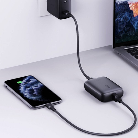 AUKEY PB-N83S MINI ULTRASZYBKI POWER BANK 10000 MAH | 22.5W | 2XUSB | QUICK CHARGE 3.0 | POWER DELIVERY PD 3.0 | FAST CHARGE | PASS-THROUGH CHARGING
