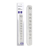 QOLTEC LISTWA ANTYPRZEPIĘCIOWA | 8 GNIAZD | 2XUSB | 1.8M | BIAŁA