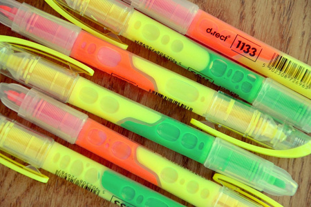 ZAKREŚLACZ D.RECT DUO 1133 ŻÓŁTY/POMARAŃCZOWY