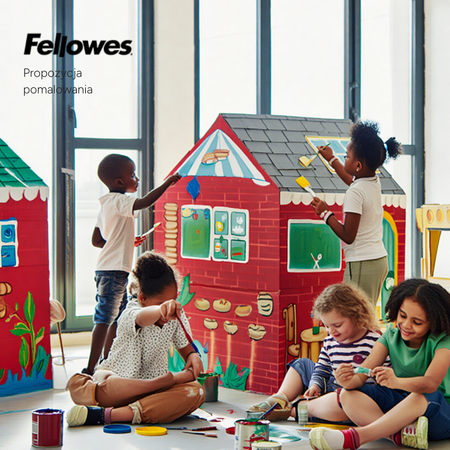 ZESTAW 5 X DOMEK DO KOLOROWANIA FELLOWES 100053827 + 1 X AUTOBUS DO KOLOROWANIA FELLOWES 100130976