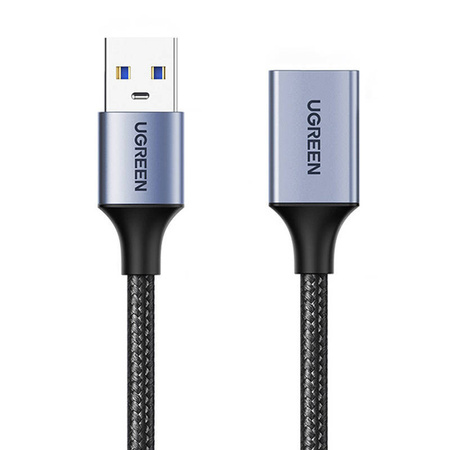 UGREEN US115 PRZEDŁUŻACZ USB 3.O, MĘSKI USB DO ŻEŃSKI USB, 1M (CZARNY)