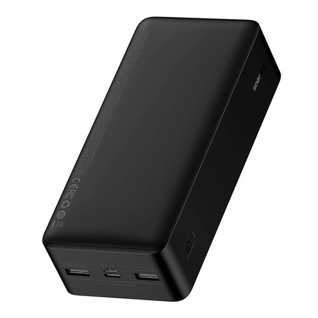 POWERBANK BASEUS BIPOW 30000MAH, 2XUSB, USB-C,15W (CZARNY)
