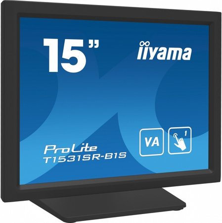 IIYAMA MONITOR 15 CALI T1531SR-B1S VA,RESISTIVE,HDMI,DP,VGA,IP54,2X1W
