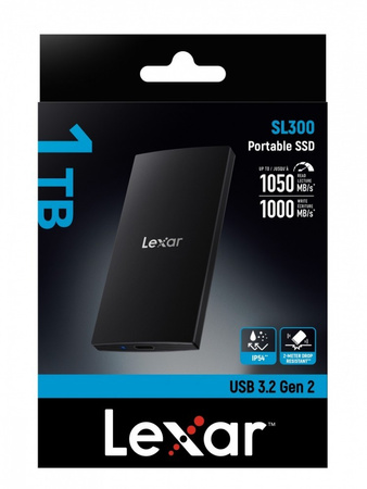LEXAR DYSK SSD SL300 1TB USB 3.2 GEN2 1050/1000MB/S