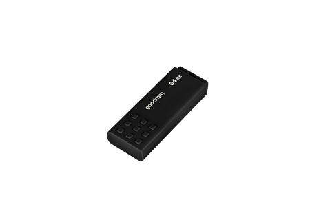 GOODRAM USB FLASH DISK, USB 3.0, 64GB, UME3, CZARNY, UME3-0640K0R11, USB A, Z OSŁONĄ