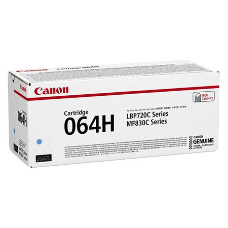 CANON ORYGINALNY TONER 064 H C, CYAN, 10500S, 4936C001, HIGH CAPACITY, CANON I-SENSYS MF832CDW, O