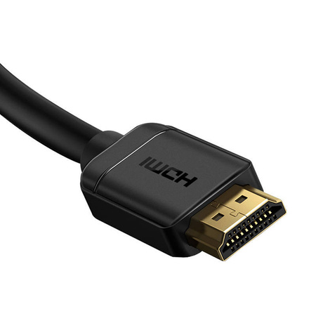 KABEL HDMI 2.0 BASEUS HIGH DEFINITION SERIES, 4K 60HZ, 0.75M (CZARNY)