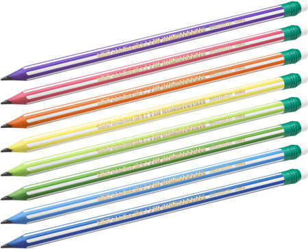 OŁÓWEK OSTRZONY Z GUMKĄ BEZDRZEWNY BIC EVOLUTION STRIPES 646 HB 8960342 HB