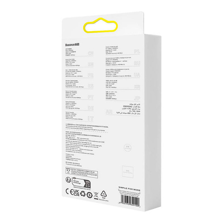 KABEL SZYBKIEGO ŁADOWANIA BASEUS USB DO USB-C 6A,1M (FIOLETOWY)