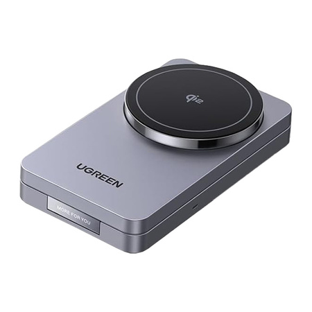 Ładowarka indukcyjna UGREEN W706 15W 2w1 MagSafe (czarna)