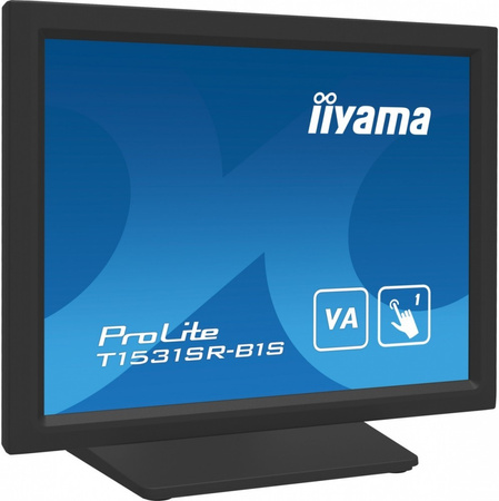 IIYAMA MONITOR 15 CALI T1531SR-B1S VA,RESISTIVE,HDMI,DP,VGA,IP54,2X1W