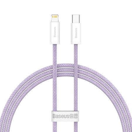 KABEL USB-C DO LIGHTNING BASEUS DYNAMIC SERIES, 20W, 1M (FIOLETOWY)