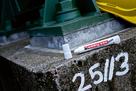MARKER PRZEMYSŁOWY W PAŚCIE EDDING 950 BIAŁY 10MM