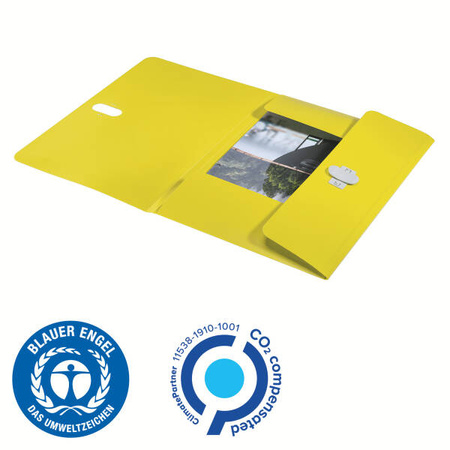TECZKA A4 LEITZ RECYCLE 46220015 ŻÓŁTY PP