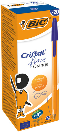 Długopis BIC ORANGE 8099221 niebieski 0.7mm pomarańczowa obudowa