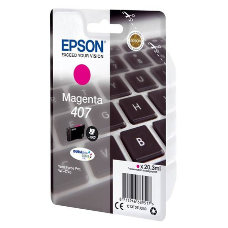 EPSON ORYGINALNY INK / TUSZ C13T07U340, MAGENTA, 1900S, 20.3ML, EPSON WF-4745