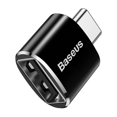 ADAPTER BASEUS USB DO USB TYPE-C 2,4A (CZARNY)
