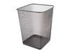 KOSZ NA ŚMIECI 18L Q-CONNECT OFFICE SET CZARNY METALOWA SIATKA KWADRATOWY