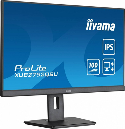 IIYAMA MONITOR PROLITE XUB2792QSU-B6 27 CALI IPS,QHD,HAS(150MM),100HZ,4XUSB3.2,SLIM