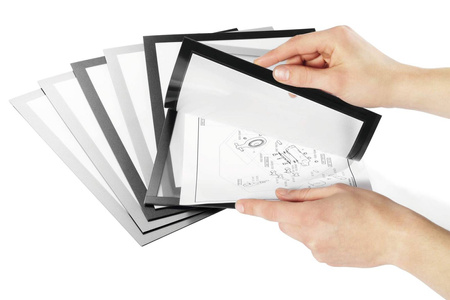 RAMKA MGNETYCZNA A4 DURABLE DURAFRAME MAGNETIC PLUS 498501 CZARNA 2 SZTUKI
