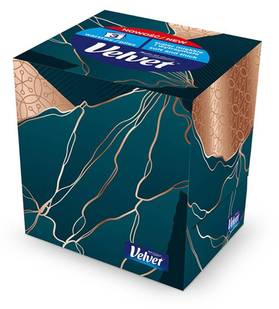 CHUSTECZKI UNIWERSALNE TRZYWARSTWOWE CELULOZOWE VELVET CUBE STYLE BIAŁE 56 LISTKÓW