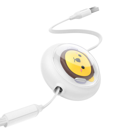 KABEL ŁADOWANIA 3W1 BASEUS USB DO USB-C, USB-M, LIGHTNING 3,5A, 1,1M (WHITE)