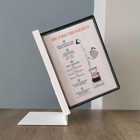 SYSTEM PREZENTACYJNY NA BIURKO Z 10 PANELAMI A4 LEVIATAN CZARNY