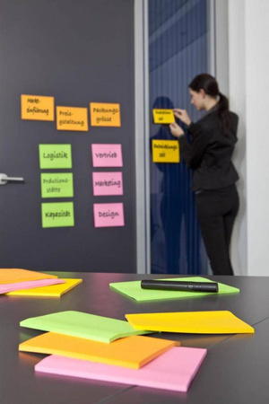 KARTECZKI SAMOPRZYLEPNE 200X149MM 3M POST-IT® SUPER STICKY 6845-SSP MIX KOLORÓW 4X45 KART
