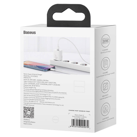 ŁADOWARKA SIECIOWA BASEUS SUPER SI QUICK CHARGER 1C 30W (BIAŁA)