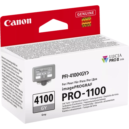 CANON ORYGINALNY INK / TUSZ PFI-4100 GY, 6783C001, GREY, 80
