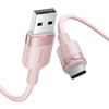 KABEL USB 2.0 A DO USB-C 3A VENTION CTNPF 1M (RÓŻOWY)