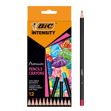 KREDKI OŁÓWKOWE BIC INTENSITY PREMIUM 951844 MIX*12